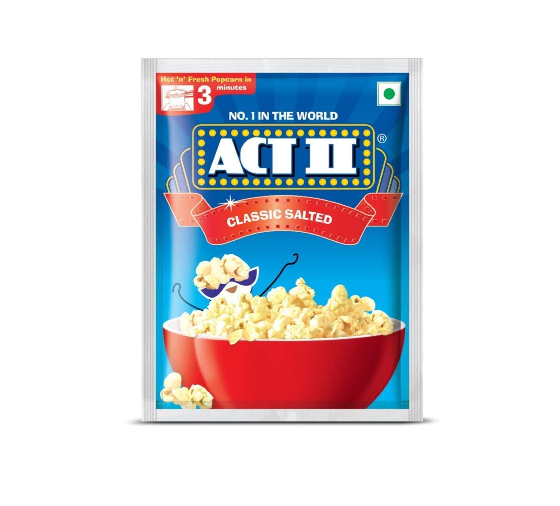 ACT II CLASSIC SALTED  POPCORN 150 GM